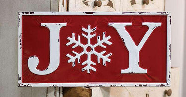 Joy Enamel Wall Sign - The Fox Decor